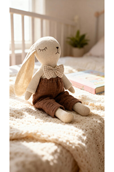 Atölye LİDYA Sevimli Tavşan Uyku Arkadaşı | %100 Pamuk Müslin Pantolonlu Uyku...
