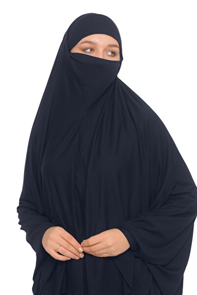 Altobeh Kollu Sufle Çarşaf Üstü Peçeli Pratik Tesettür Hijab - Nikaplı Namaz ...