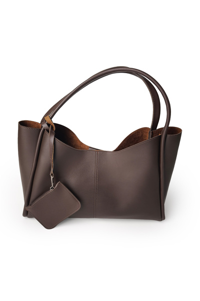 Ecrou T-3028 Full Size Shoulder Bag Bitter Brown