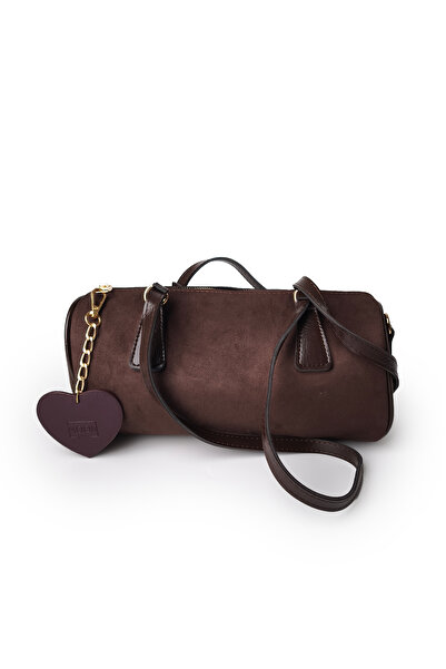 Moon Çanta Moon Lumira Shoulder Bag Suede Brown