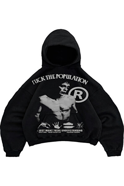 SLAY Boxy Fit Printed Hoodie - Premium Cotton Fleece 360 GSM