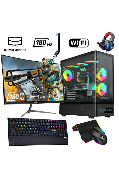 IZOLY Ventus 509 X Ryzen 7 5700x 16gb 512gb M.2 Nvme Rtx 3060 8gb 24" 180 Hz ...