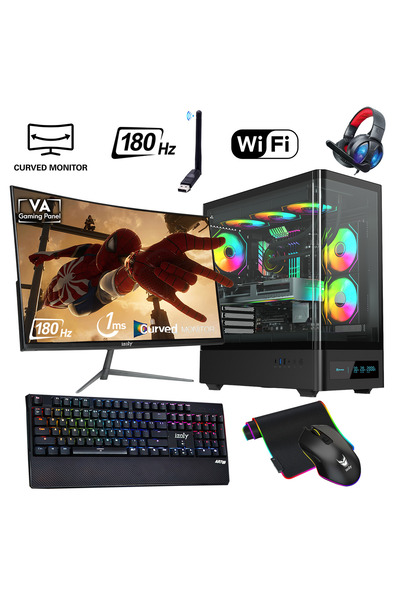 IZOLY Ventus 512 X Ryzen 7 5700x 32gb 1tb M.2 Nvme Rtx 3060 8gb 24" 180 Hz Oy...