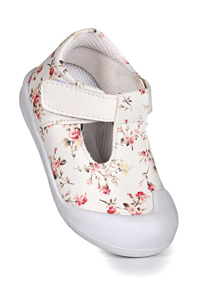 Kiko Kids حذاء شبشب بخطوة أولى مزين بالزهور للفتيات الصغيرات