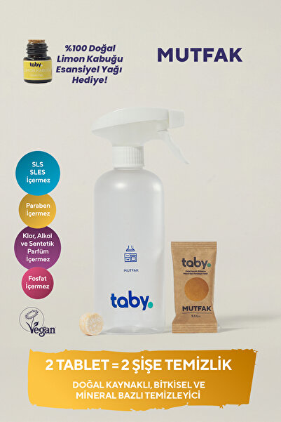 TABY Doğal Kaynaklı Bitkisel ve Mineral Bazlı Mutfak Temizleyici Başlangıç Se...