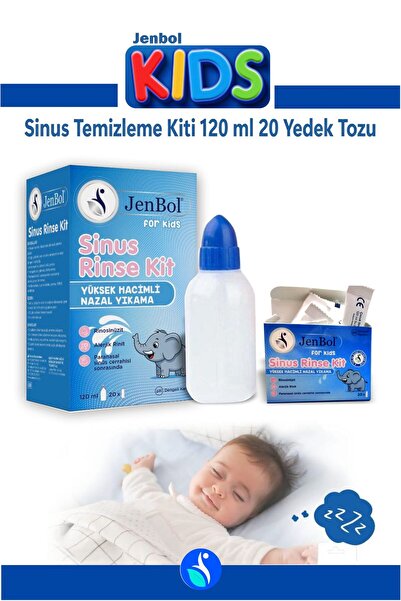 Jenbol Kids Sinus Rinse Burun ve Sinus Temizleme Kiti 120 ml X 20 Yedek Tozu