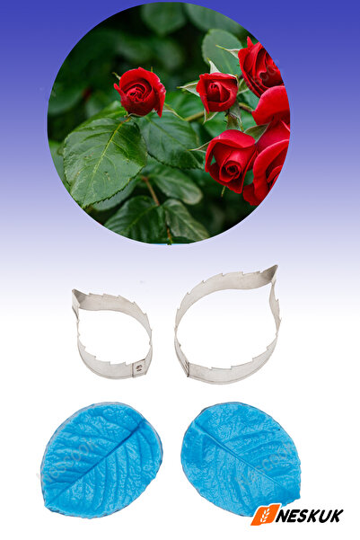 Neskuk Rose Petal Cutter and Stamp Set Dough Shaper