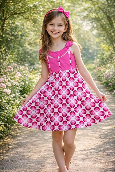 Pure Boutique Girls' dress - Pink dots