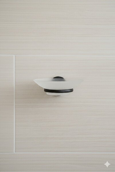 Aktel Banyo Siyah Sabunluk Katı Sabun Tutucu