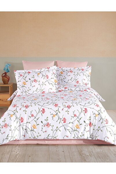 NazeninHome Dream Ranforce Single Duvet Cover Set Cotton Olivia