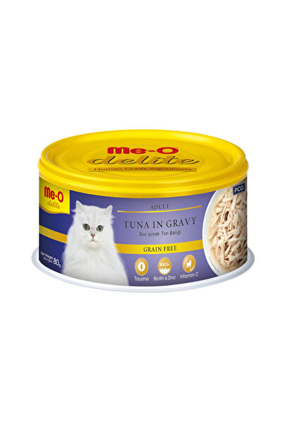 me-o طعام القطط المعلب Me-O Delite Tuna in Gravy - 80 جم