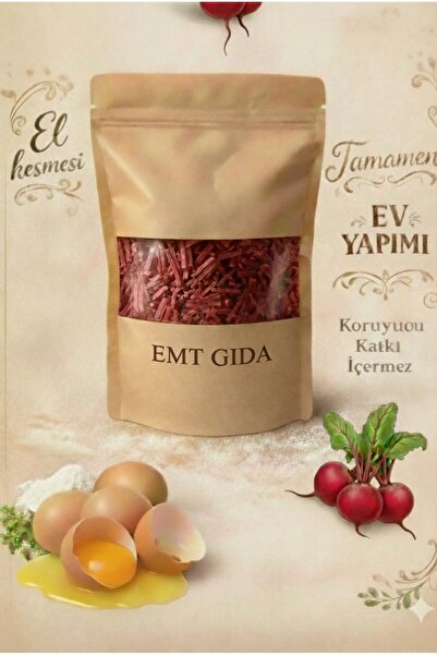 EMT GIDA Ev Yapımı Pancarlı Erişte – El Kesmesi, Katkısız, Doğal Ev Eriştesi ...