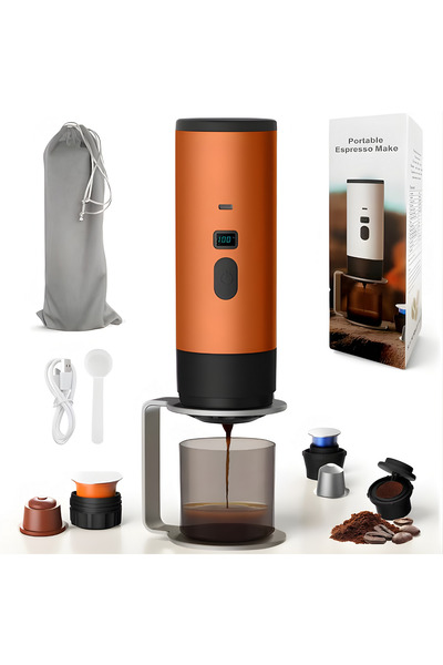 OEM Espressor portabil reîncărcabil, compatibil cu capsule/cafea măcinată Nes...