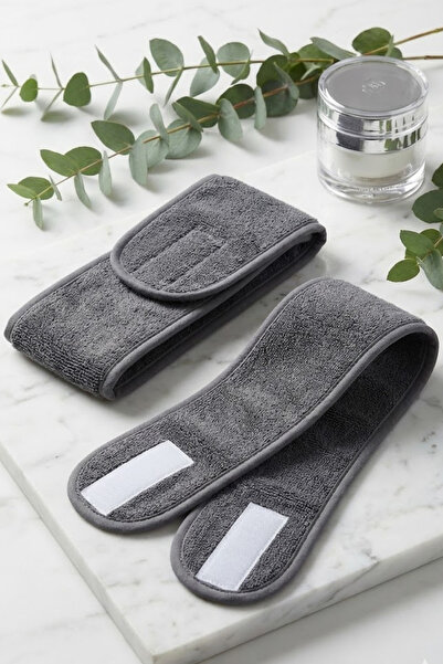 Mokita Home Set od 2 antracit-sive sportske bandane za kosu, ženske i muške š...