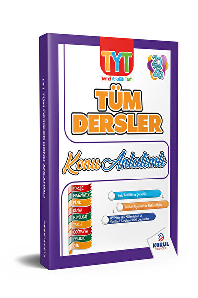 Kurul Yayıncılık 2026 Tyt Tek Kitap Tüm Dersler Konu Anlatımlı Hediyeli