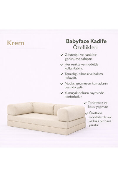 puffiber Kadife Kumaş Kanepe|Babyface Kadife|Modern Tasarım,Konforlu ve Dayan...