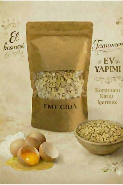 EMT GIDA Ev Yapımı Çorbalık Erişte – El Kesmesi, Katkısız, Doğal Ev Eriştesi ...