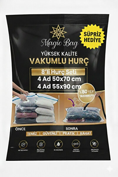 gogidigo aradığın o Süpriz Hediyeli 8 Adet Vakumlu Hurç Yorgan Hurcu Valiz Dü...