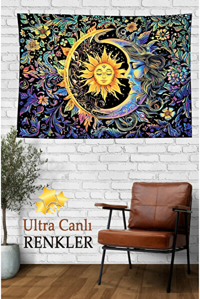 Nivendi Kozmik Harmoni Kumaş Duvar Örtüsü Ev Dekorasyon Duvar Halısı Tapestry