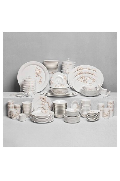cc bin shihon A luxurious 184-piece melamine dinner set for 12 people, made o...