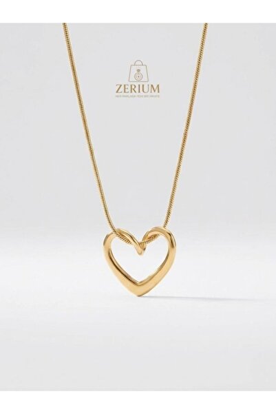 ZERİUM Pure Heart – Saf Kalp Temalı 316l Çelik Kadın Şık Kolye