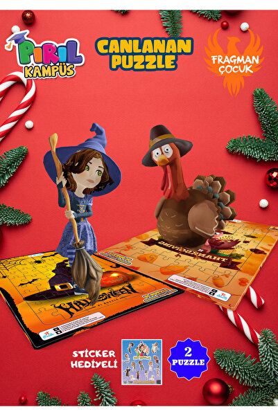 TRT ÇOCUK PIRIL 2'li Eğlence Seti: Canlanan Sihirli Misafir ve Hindi Puzzle (...