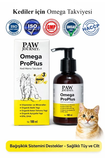 simply line Omega Pro Plus Kedi Tüy Dökülme Önleyici ve Parlatıcı Multivitami...