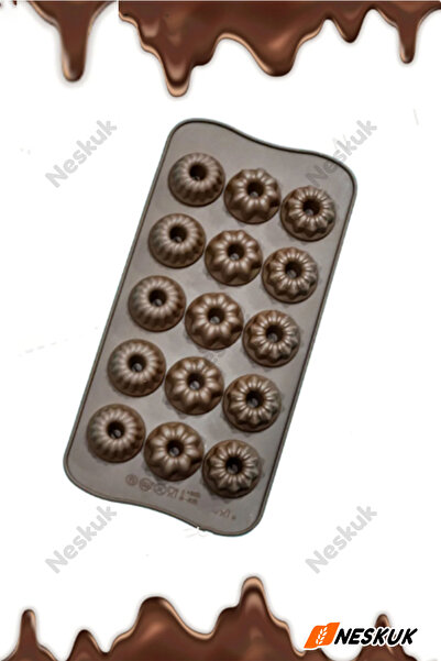 Neskuk قالب سيليكون على شكل زهرة لصنع الشوكولاتة والشموع والصابون، قالب حجر م...