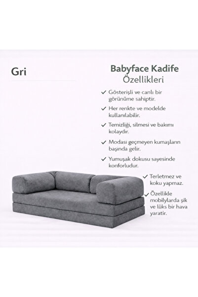 puffiber Kadife Kumaş Kanepe|Babyface Kadife|Modern Tasarım,Konforlu ve Dayan...