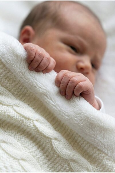 Bursa Trikomer بطانية أطفال منسوجة من الويلسوفت مقاس 85 × 95 سم