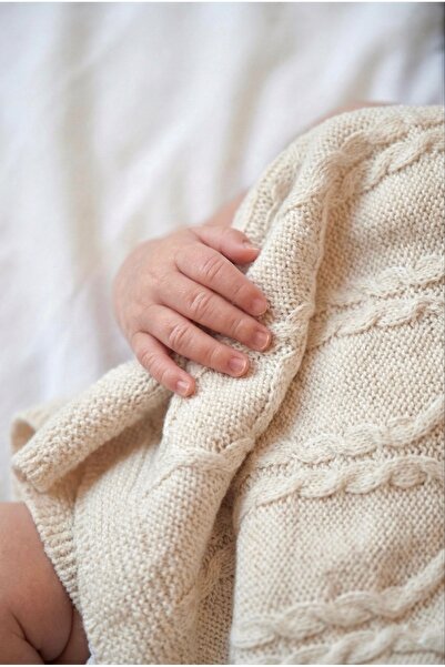 Bursa Trikomer بطانية أطفال محبوكة ناعمة ونفاذية الهواء لحديثي الولادة