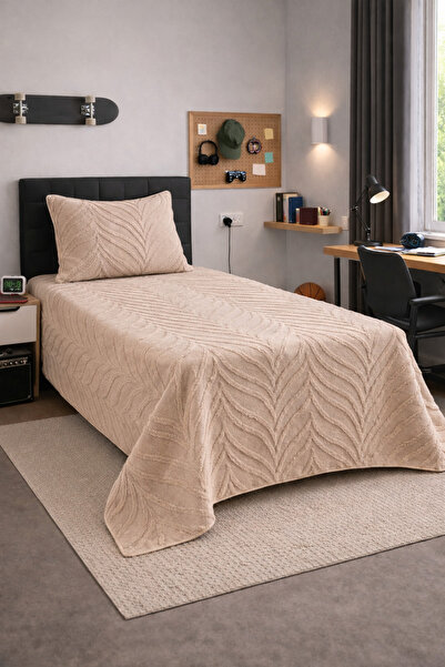 AYBERK HOME TEXTİLE Asi̇ Single Person Pike Set 2 Pieces