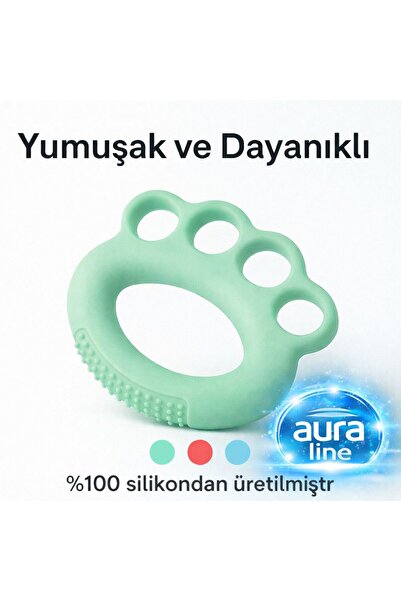 AURA LİNE Silikon El Bilek Parmak Güçlendirme, YEŞİL El Stres Egzersizi lüks ...