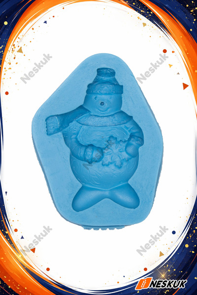 Neskuk Snowman Silicone Mold Fondant Mold Dough Shaper