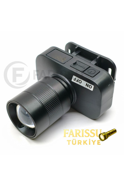 farissu Gold Kama GK700SM LED Kafa Feneri – 30W Zoomlu, Şarjlı, Uzun Çalışma ...