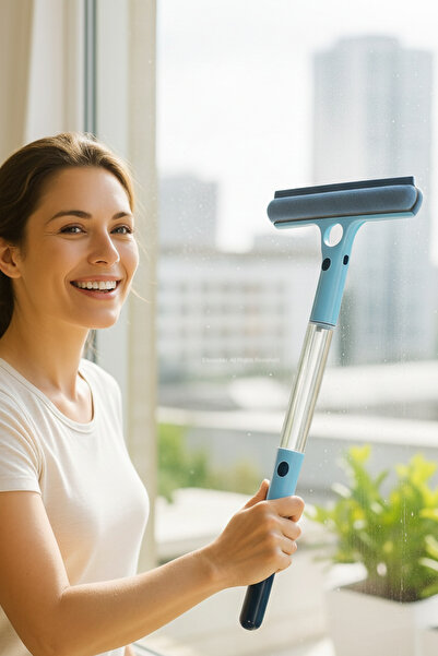 yusa stores 4 in 1 Spreyli Çek Çekli Camsil ve Fırça Aparatı