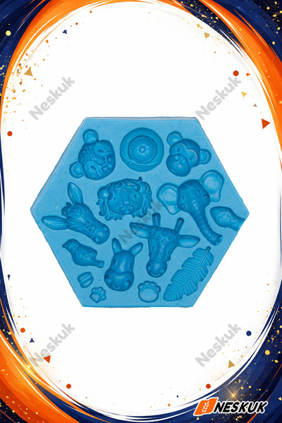 Neskuk Animals Silicone Mold Fondant Mould Dough Shaper