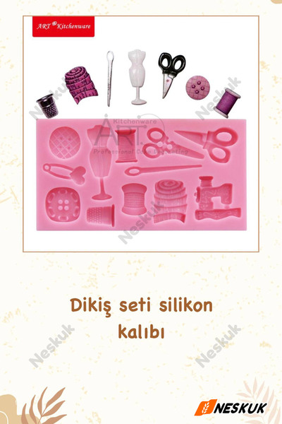 Neskuk Sewing Supplies Silicone Mold Fondant Mold Dough Shaper