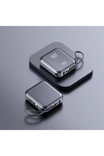 Kodak بنك طاقة صغير فائق النحافة بسعة 20000 مللي أمبير مع كابل مدمج، شحن فائق...