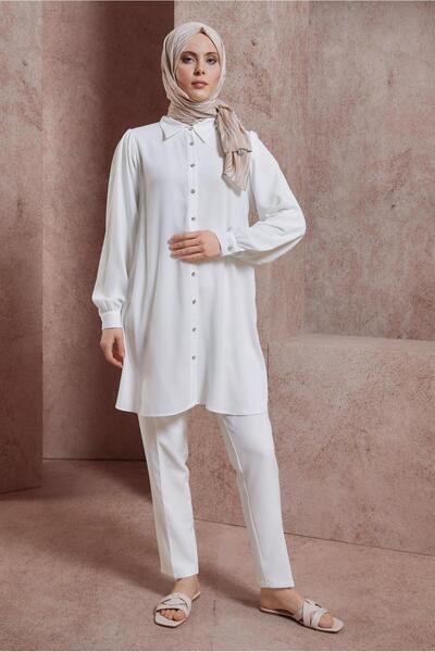 Alvina قميص طوق تونك 44474