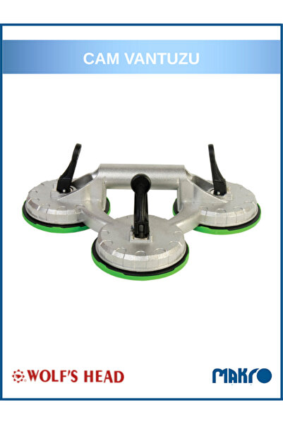 Wolfs Head 3'lü Alüminyum Gövde Cam Vantuzu