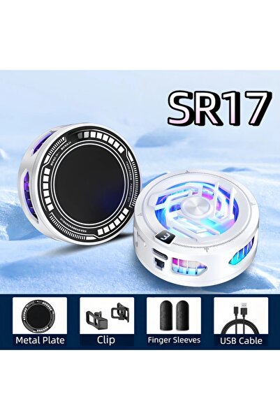 Choice SR17 أبيض 0 مبرد هاتف مغناطيسي محمول عالمي شبه موصل مزود بشاشة رقمية و...