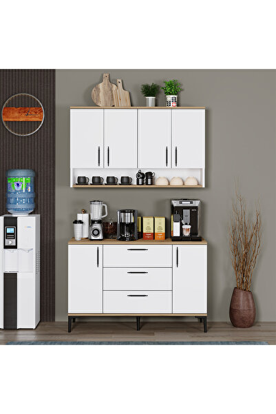 Kalender Dekor Nilay-Ece Çekmeceli Dolap Çok Amaçlı Dolap Mutfak Dolabı Kiler...