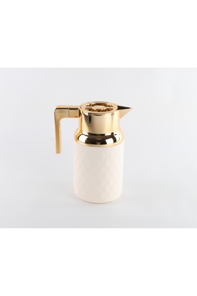 Generic ترمس قهوة معزول بتفريغ الهواء سعة 1.5 لتر، مصنوع من الفولاذ المقاوم ل...