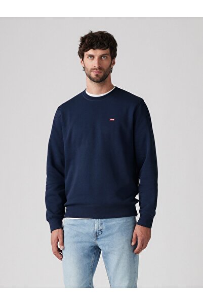 Levi's Erkek Lacivert Bisiklet Yaka Crew Sweatshirt 34257-0001