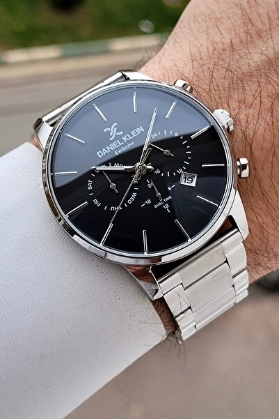 Daniel Klein 45 mm Indicators Active Men's Wristwatch with Black Dial Gray Co...