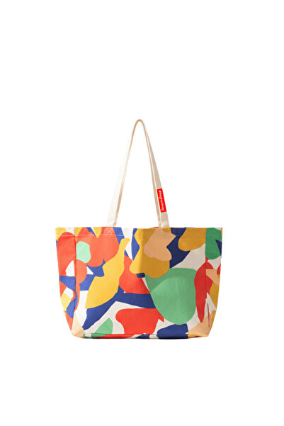 Baghashtag Renkli Kamuflaj Baskılı Körüklü Gabardin Çanta