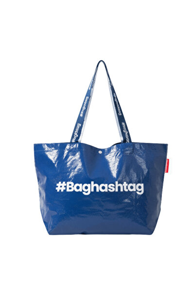 Baghashtag حقيبة شاطئ كبيرة الحجم مقاومة للرمل الأزرق