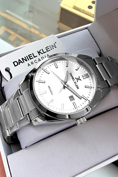 Daniel Klein Erkek Kol Saati 3 Atm Su Geçirmez Gümüş Renk Çelik Kordon DKE2031C3