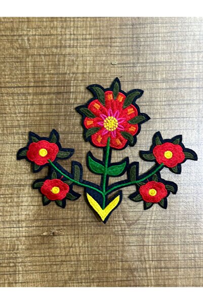 Gönülden Tasarım 15X12 CM ACCESORIUL DE CUSUT PATCH ARMĂ DE FLORE DE BORDURI